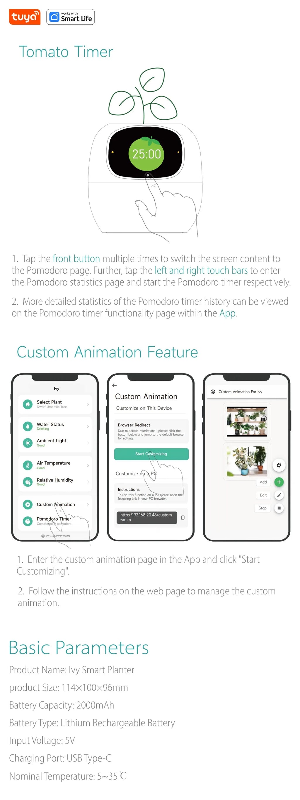 Tuya Ivy Smart Planter
